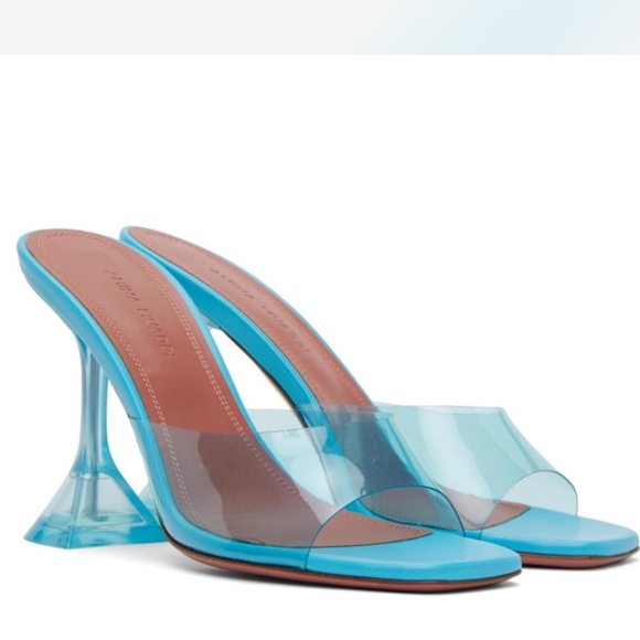 Amina Muaddi Heels Glass Slipper Heels - Picture 3 of 5